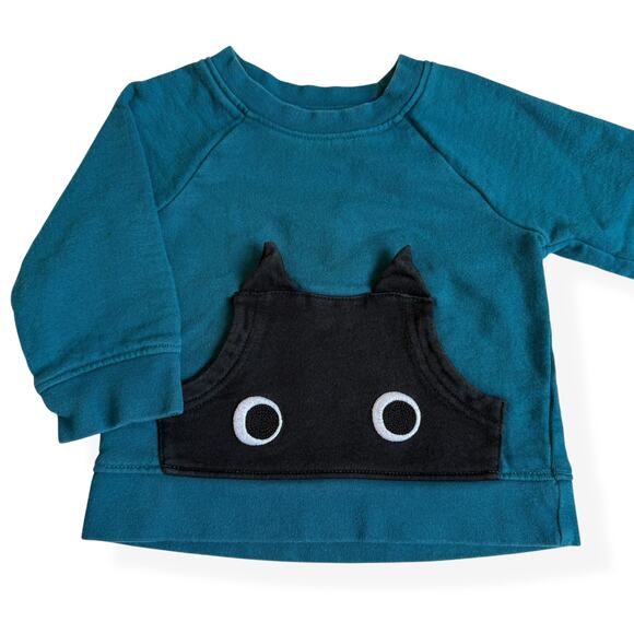 Hanna Andersson French Terry Play Appy Sweatshirt 80cm 18-24 Months - Picture 1 of 8